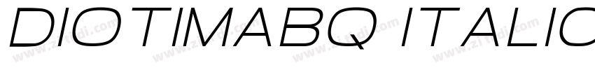 DiotimaBQ Italic字体转换